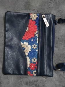 Floral Accent Crossbody Bag