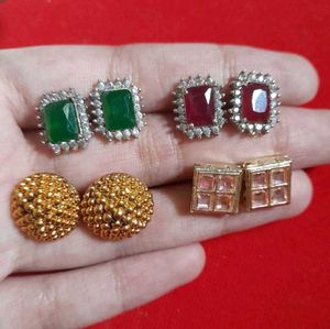 Set of 4 Pairs Earrings