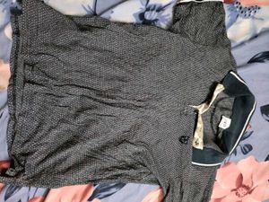 Men's Textured Polo T-Shirt