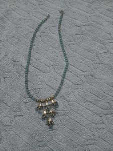 Elegant Sky blue Beaded Necklace