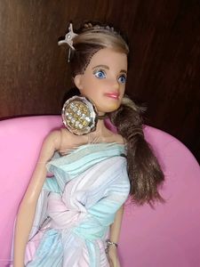Barbie Doll with Braided Hair and Blue Eyes