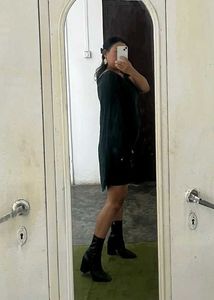 Chic Black Cape Dress