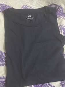 Men's Dark Blue H&M Crewneck T-Shirt
