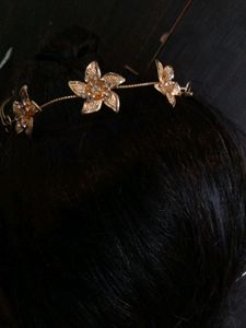 New Golden Colour Tiara Or Juda Pin