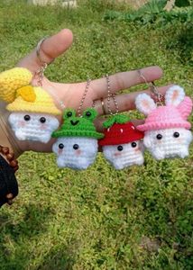 Crochet Mushroom Keychain(1 piece)