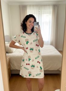 Cute Cartoon Print Nightdress