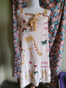 Cute Giraffe Print Nightdress