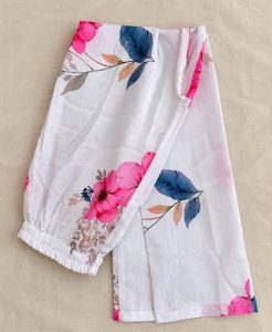 White Kurta with Floral Print