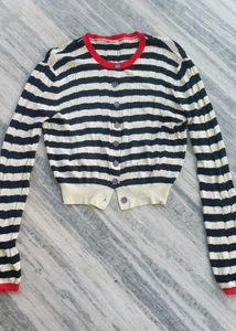 Striped Knit Cardigan