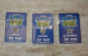 Bunch of 3 2011 Cricket attax cards