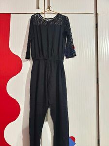 Eavan Black Lace Jumpsuit