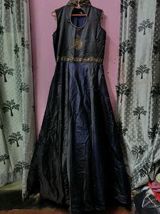 Elegant Black Embellished Gown