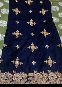 Navy Blue Kurta  Sharara Pant dupatta