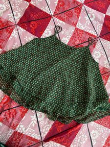 Green Patterned Cami top
