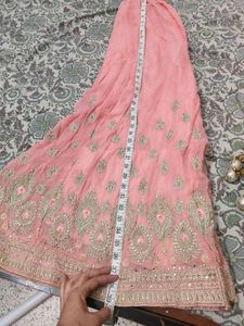 Exquisite Red &amp; Pink Bridal sarara Set