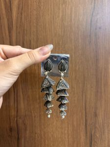 Designer Tiered Jhumka Earrings