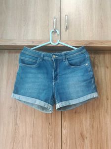 Blue Denim Shorts in Size 30