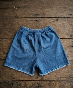 Distressed Denim Shorts