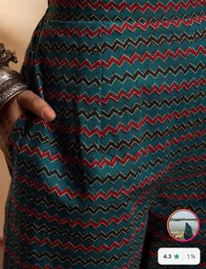Kurta Set cotton Teal Paisley Print