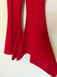 Red Shein Flared Leggings