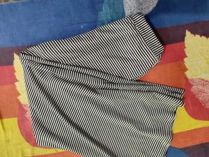 Striped Full Flared Trouser