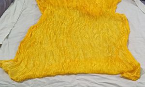 Pleated Yellow 💛 Dupatta