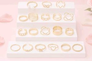 Chunky Gold Ring Set