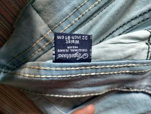 Light Blue Wide Leg Jeans