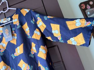 Bart Simpson Print Navy Top