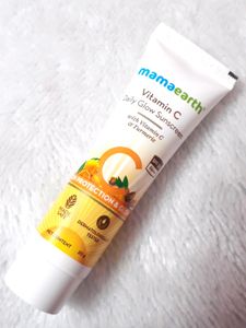 Mamaearth Daily Glow Sunscreen SPF 50 PA+++, No Wh