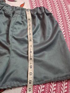 Beige High-Waisted Shorts