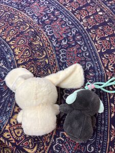 Cute Plush Bunny &amp; Penguin Duo