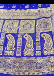 New Saree With Fully Stitched Blouse 💜