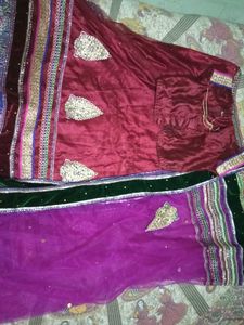 Elegant Maroon Lehenga
