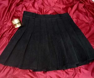 Black Pleated Skirt