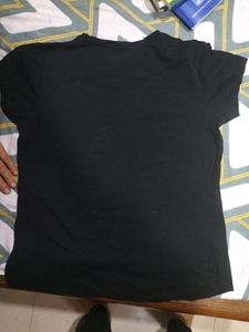 black graphic top