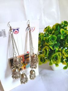 Long Jhumka Earrings