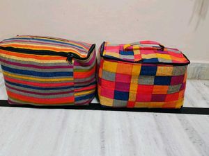 💝✨Colorful Patchwork Storage Bags (Set of 2)