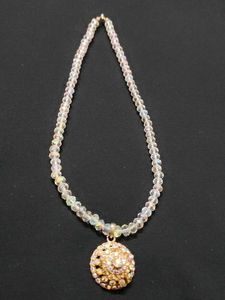 Crystal Beaded Necklace with Pendant