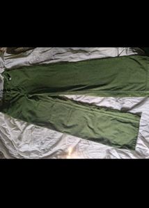 Stylish Green Wide Leg Pants