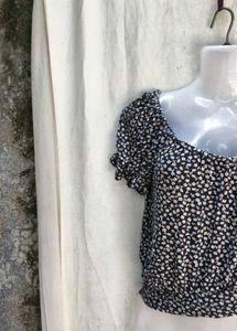 Floral Print Off-Shoulder Top