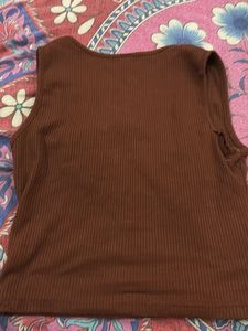 Ribbed Ruched Tank Top