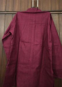 Men's Maroon Kurta