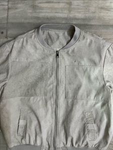 Stylish Grey Bomber Jacket