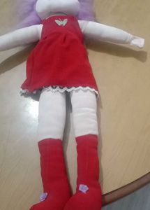 Cute Red Dress Doll Toy