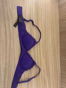 Mark&amp;Spencer Purple Lace Trim Bra
