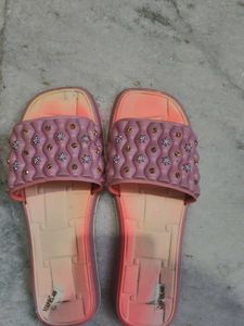 Embellished Pink Slides