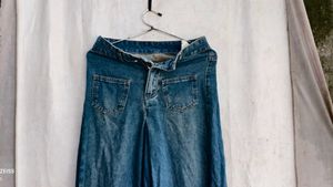 Wide Leg Denim Jeans