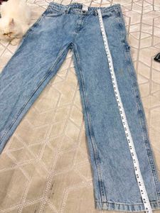 Karl Kani Men’s Light Blue Wide Leg Denim Jeans |