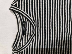Striped Cropped Top